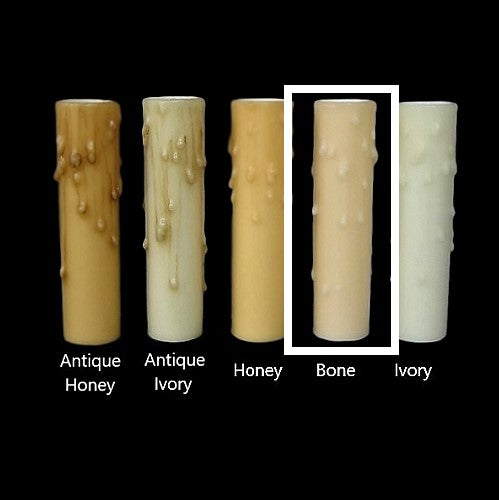 Light Tan / Bone Beeswax Candle Cover - Candelabra