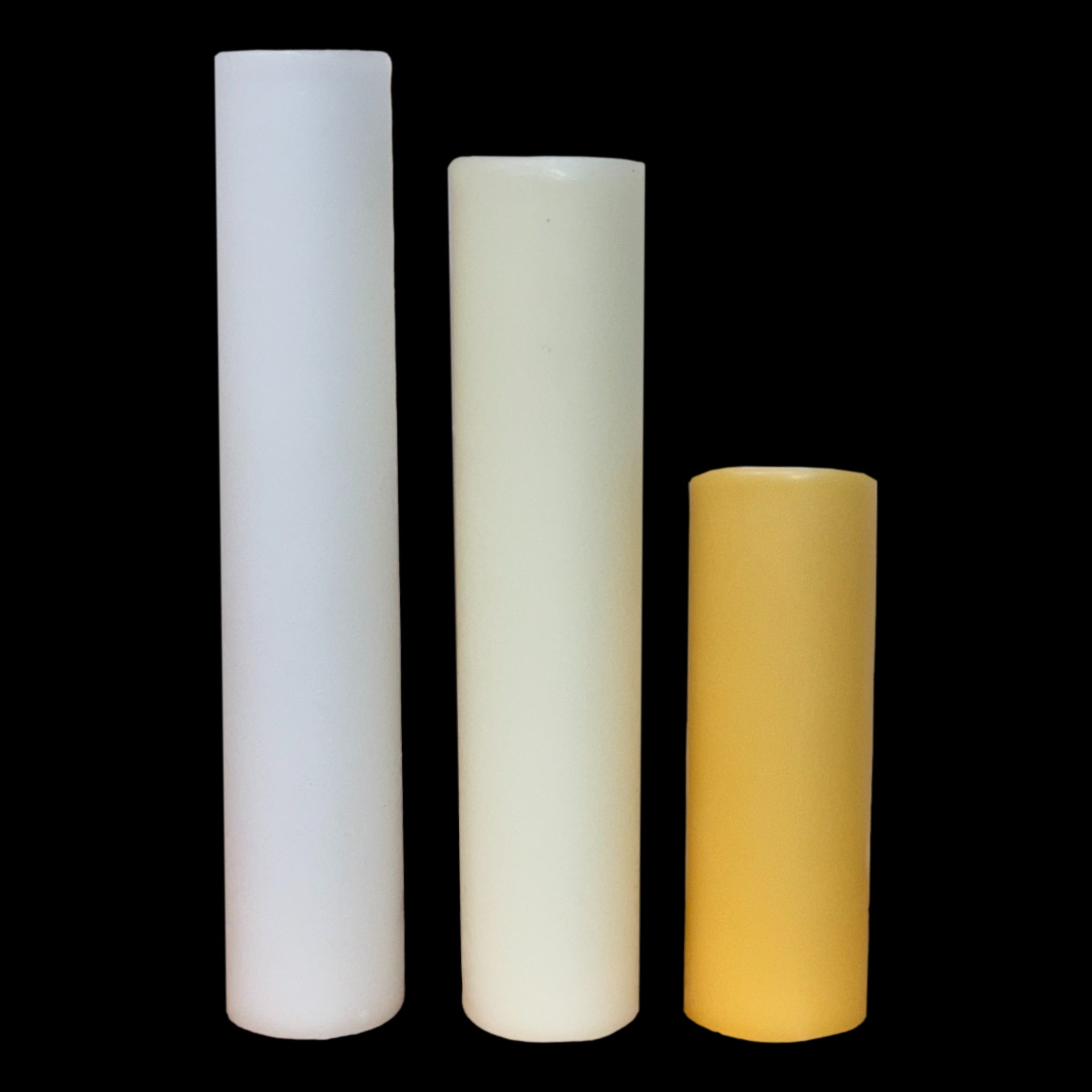 Set Of 6 Cream Fiber Drip Candelabra Candle Covers - 3 Inch Elegant Candle Sleeves