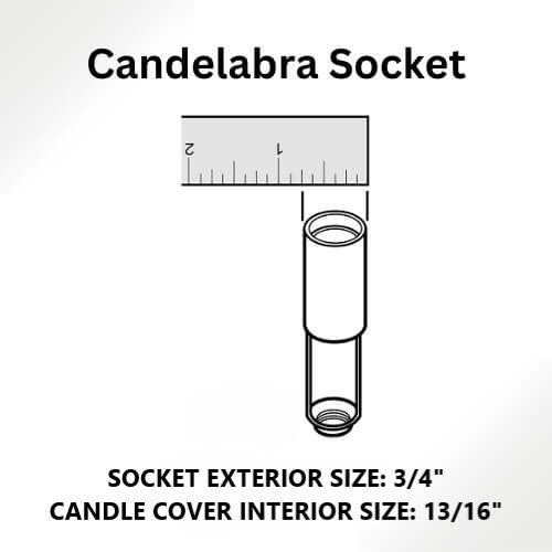 Beeswax Candle Cover with Drips - Candelabra Size