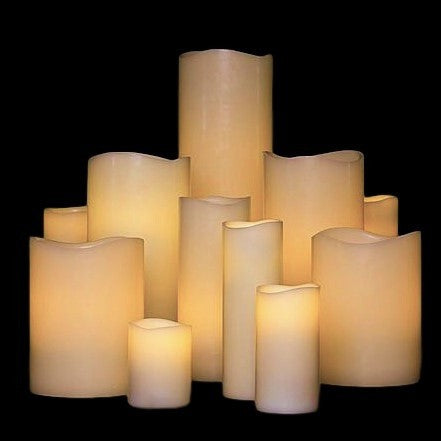 4" Wide Translucent Wax Candle Cover