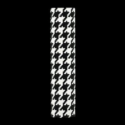 Black Houndstooth pattern candle sleeve