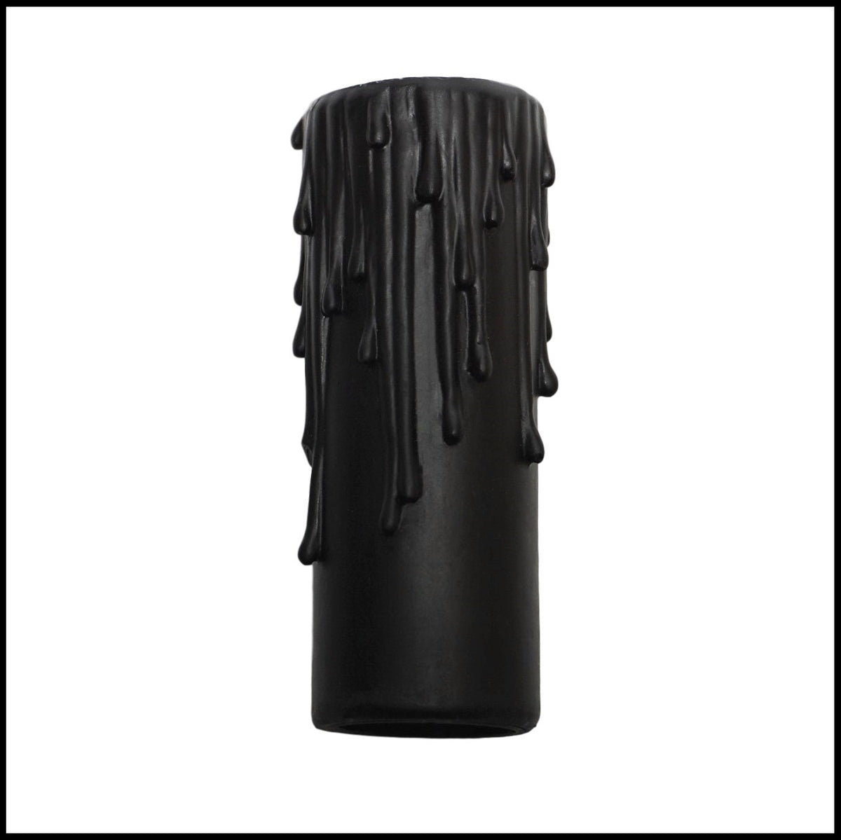 Black candle cover