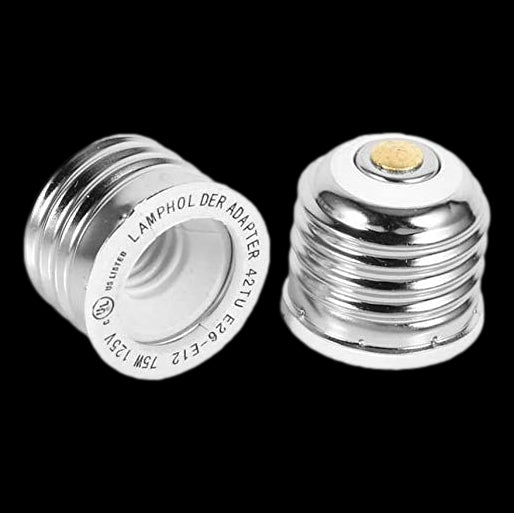 Edison to candelabra socket adapter